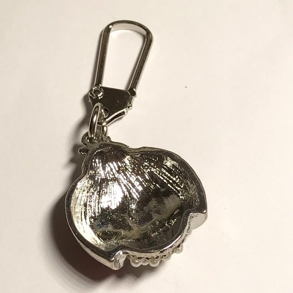 Red Ladybug Keychain Zipper Pull Purse Charm Backpack Pearl Crystal Enamel - Picture 6 of 9